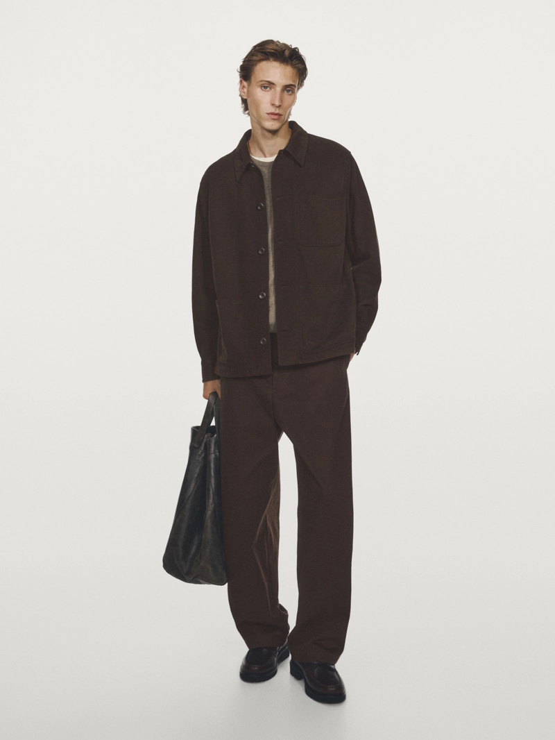 Рубашка из твила с карманами