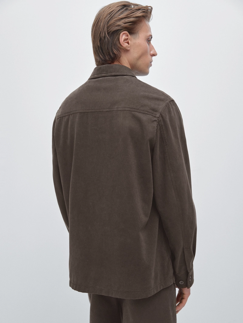 Рубашка из твила с карманами
