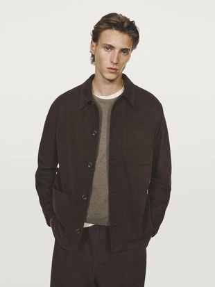 Рубашка из твила с карманами- Заказать в России