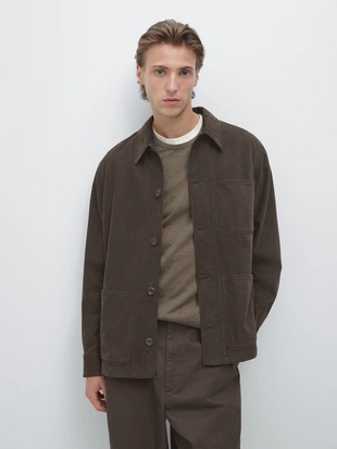 Рубашка из твила с карманами- Заказать в России