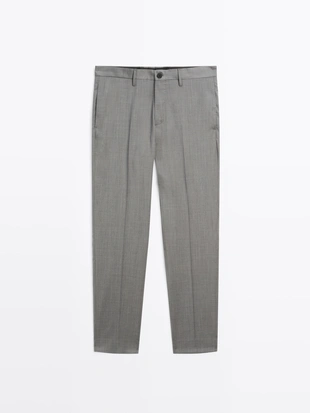 100% WOOL SUIT TROUSERS- Заказать в России