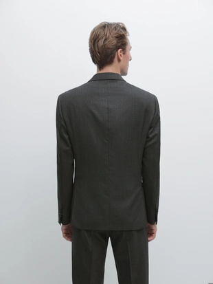 Пиджак из 100% шерсти для костюма- Заказать в России
