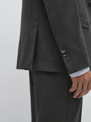 Пиджак из 100% шерсти для костюма- Заказать в России