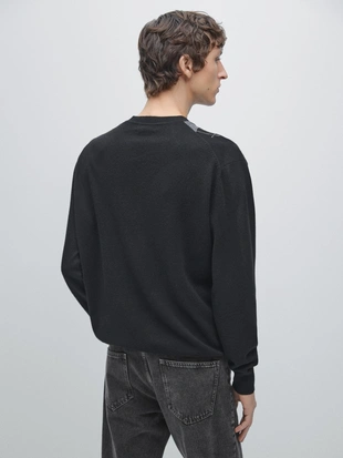 Купить Massimo Dutti Свитер с узором аргайл из 100% шерсти