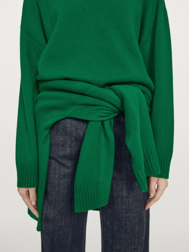 Джемпер круглый вырез из шерстяной смеси