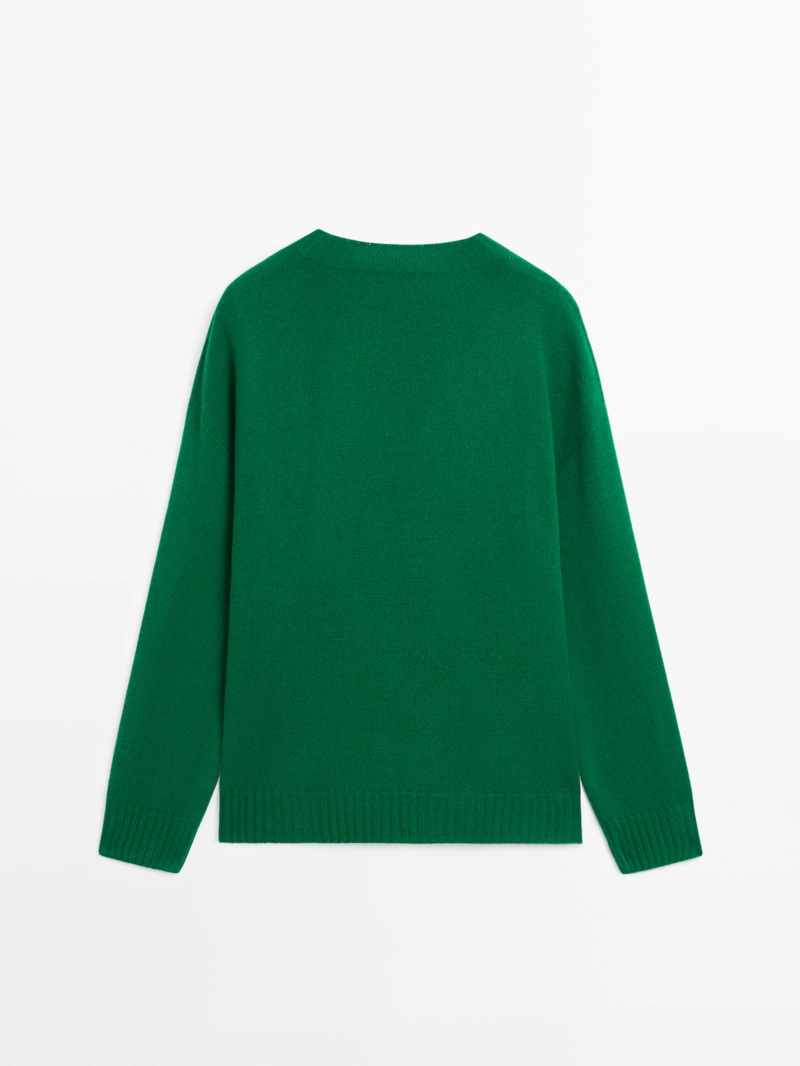 Джемпер круглый вырез из шерстяной смеси