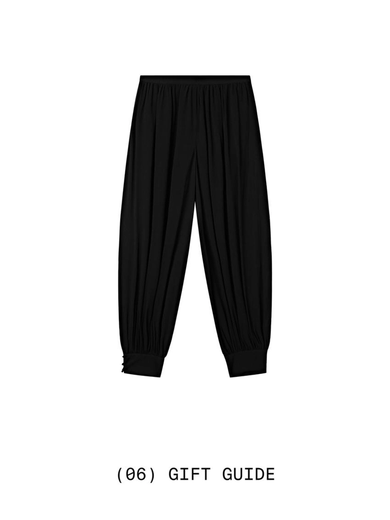 Брюки саруэль с пуговицами