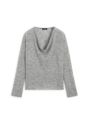 Трикотажный свитер с воротником-хомутом- Заказать в России