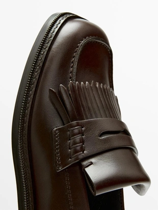 Туфли на массивной подошве с бахромой- Заказать в России