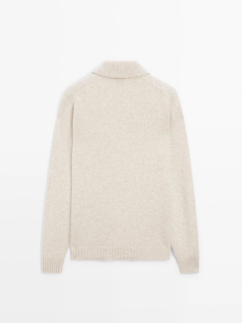 Поло свитер из 100% шерсти