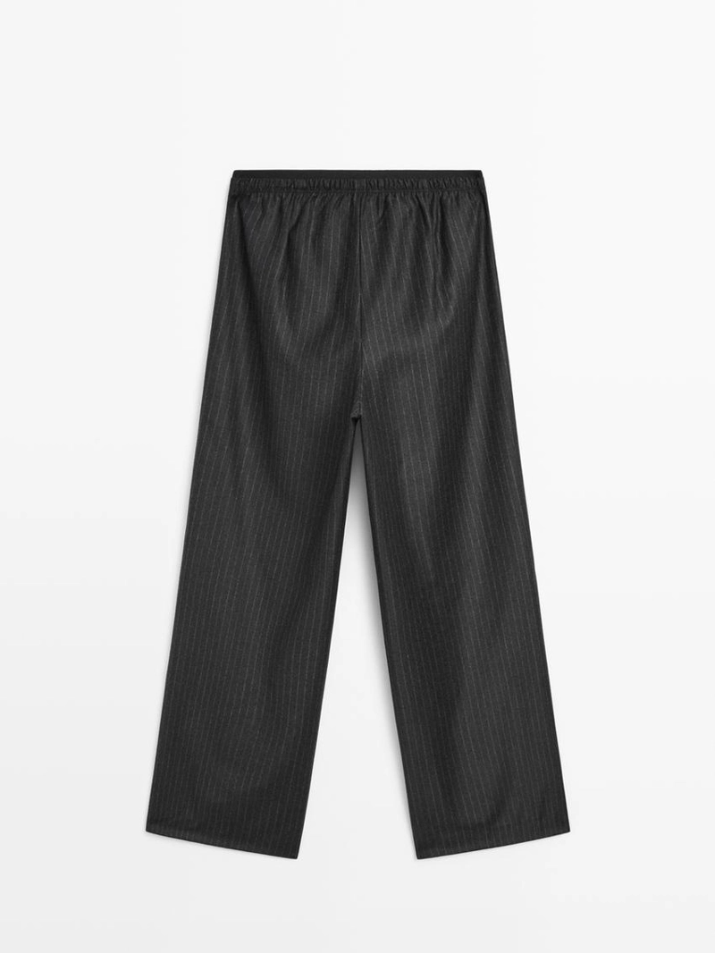 Брюки с рельефными полосками darted