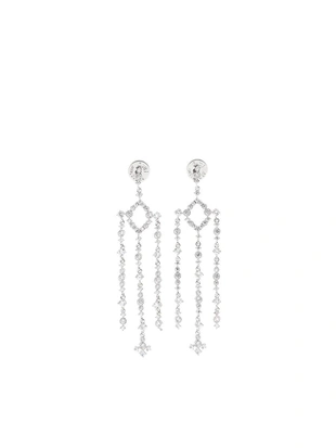 Серьги каплевидной формы с кристаллами- Заказать в России