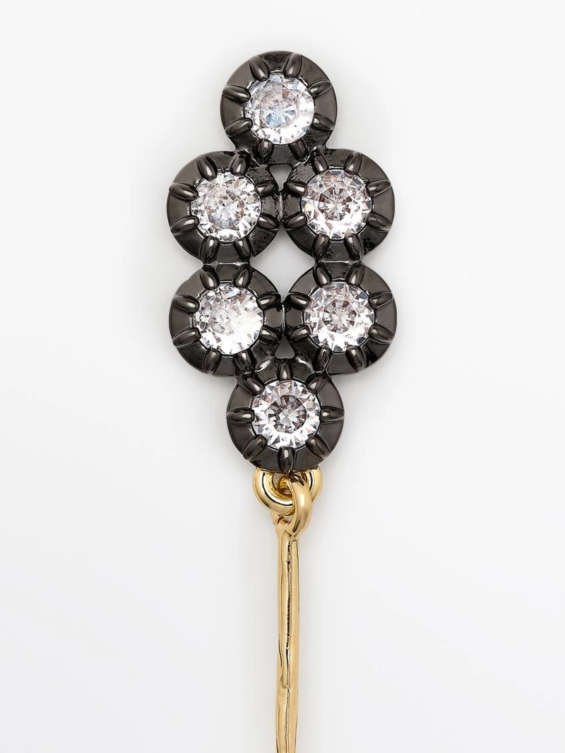 Серьги с античными стразами