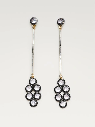 Серьги с античными стразами- Заказать в России