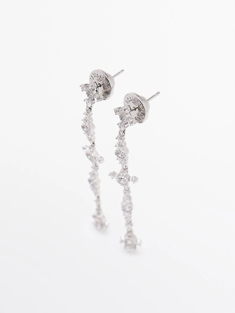 Серьги с кристаллами