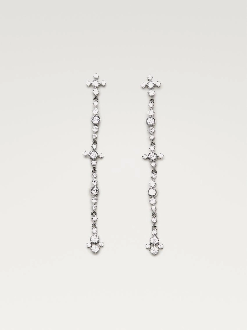 Серьги с кристаллами