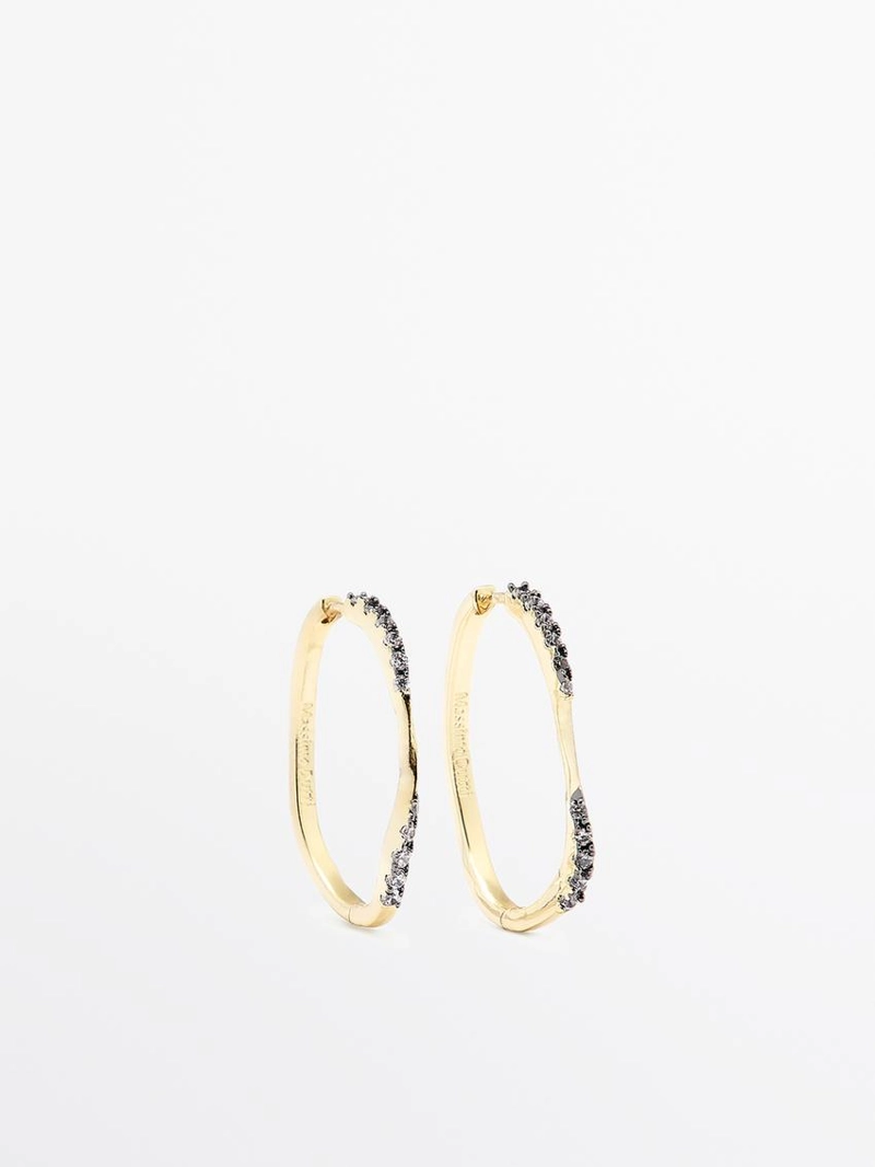 Серьги с кристаллами