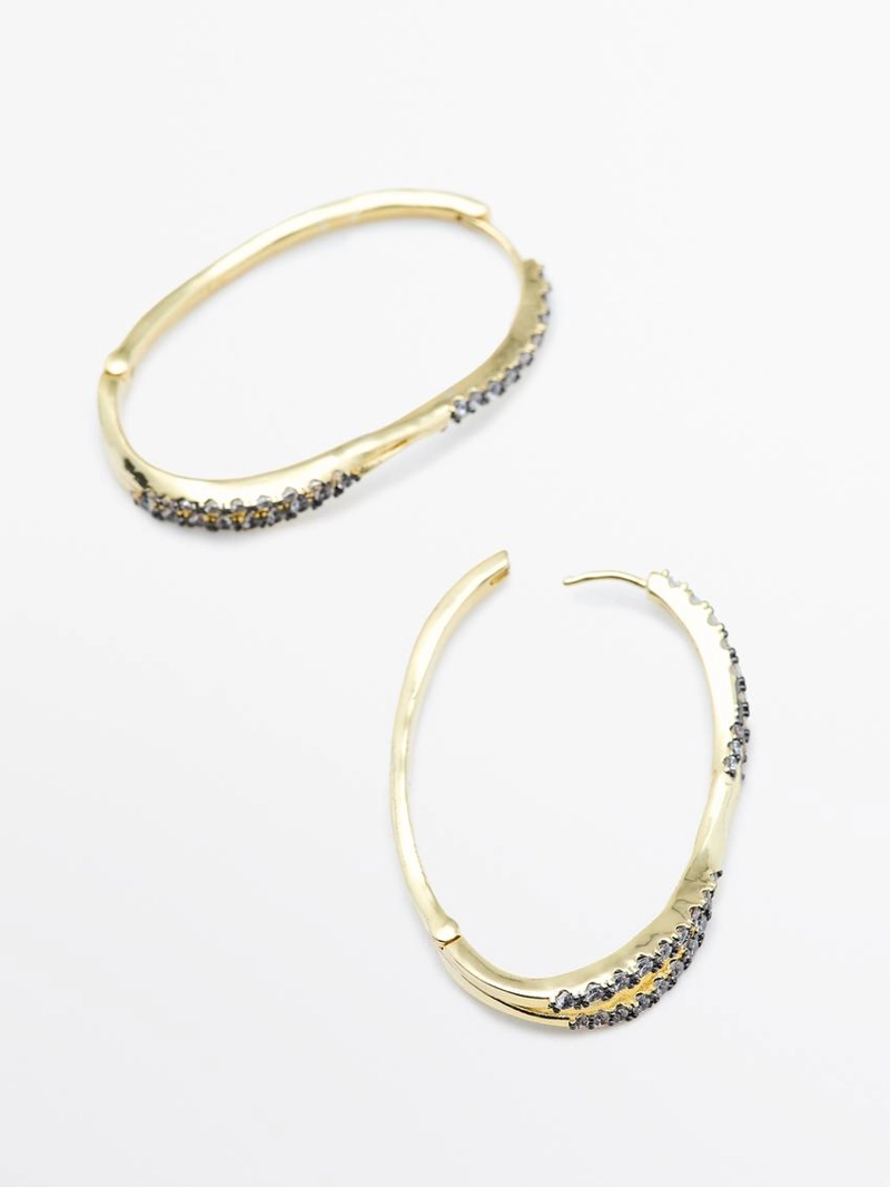 Серьги с кристаллами