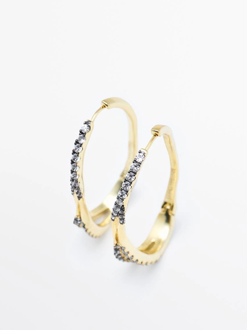 Серьги с кристаллами