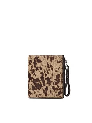 Кошелек из натуральной кожи с животным принтом- Заказать в России