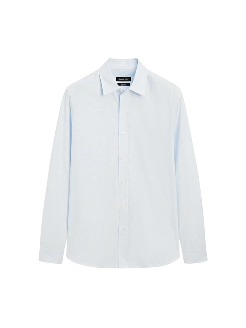 Рубашка с приталенным кроем в полоску