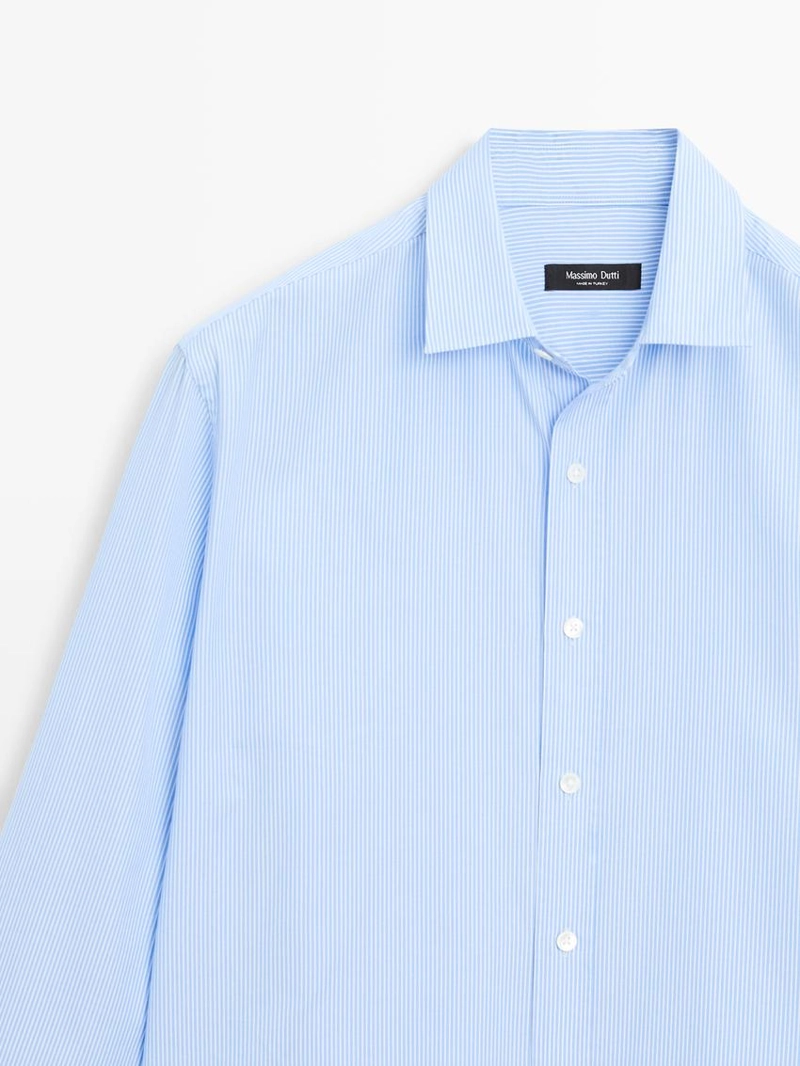 Рубашка в полоску regular fit