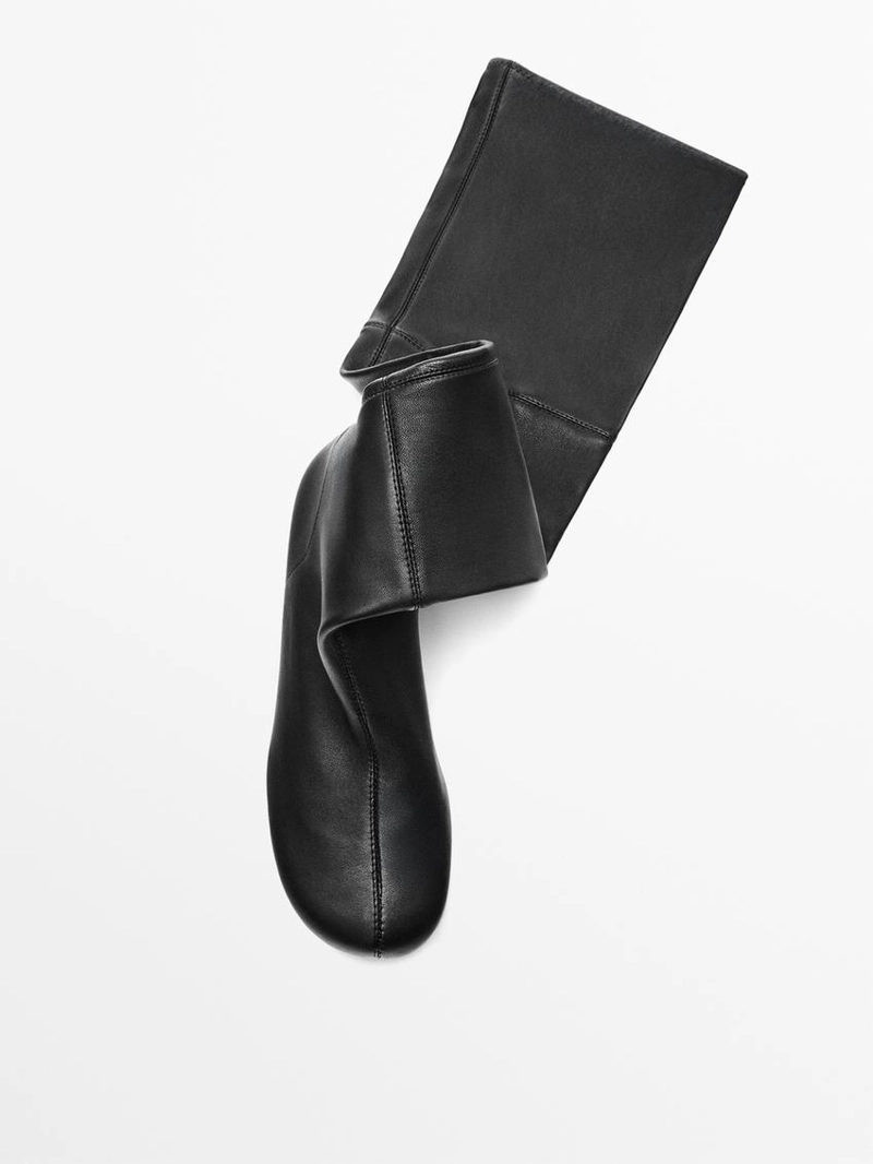 Тянущиеся ботильоны на высоком каблуке