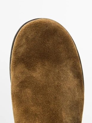 Полусапоги из щетинистой разделочной кожи- Заказать в России