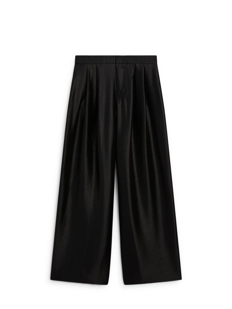 Широкие воздушные брюки с линиями