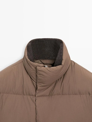 Купить Massimo Dutti Пуховик с водоотталкивающим покрытием