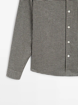 Рубашка в клетку из 100% хлопка- Заказать в России