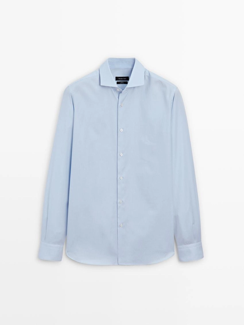 Рубашка из 100% хлопка в полоску slim fit