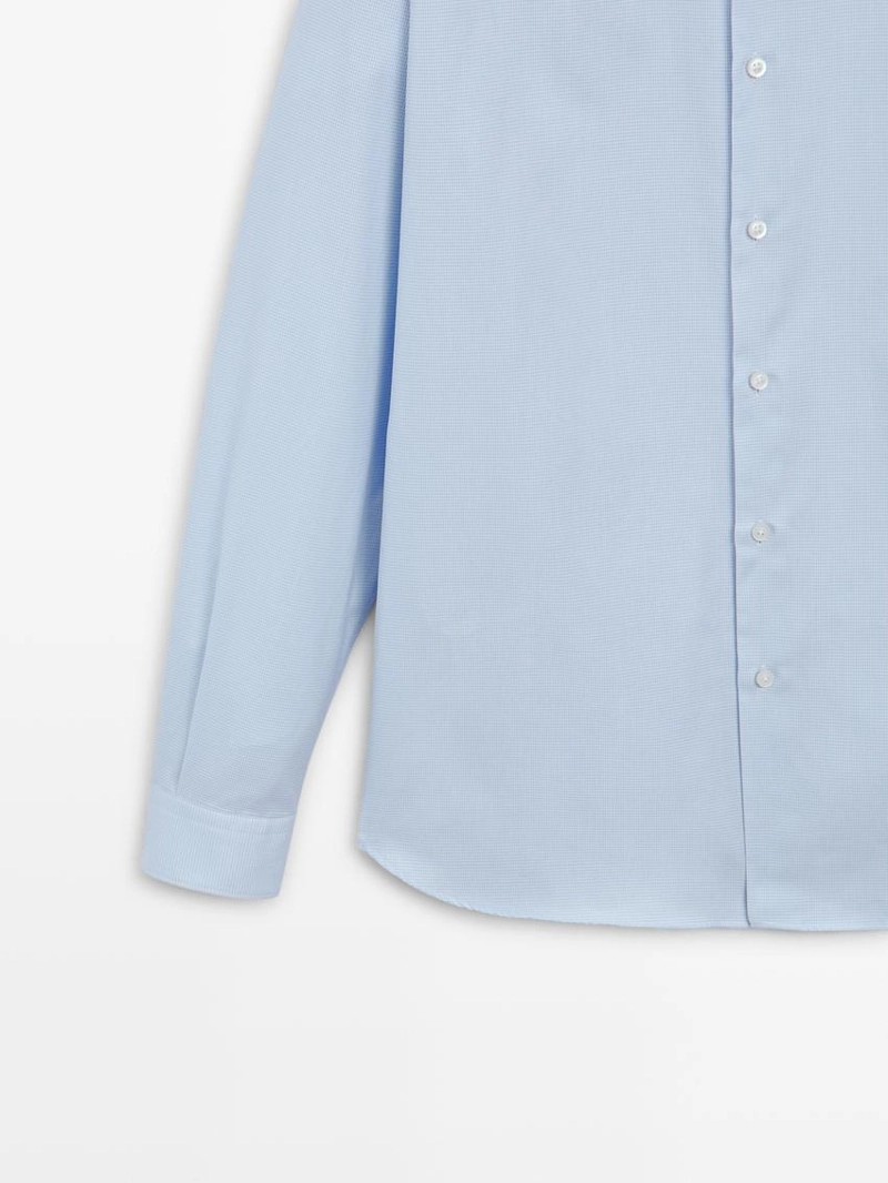 Рубашка из 100% хлопка в полоску slim fit