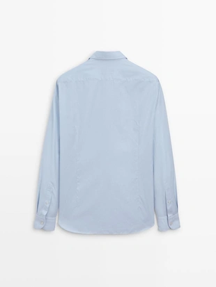 Рубашка из 100% хлопка в полоску SLIM FIT- Заказать в России