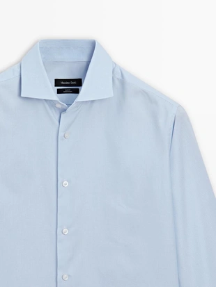 Рубашка из 100% хлопка в полоску SLIM FIT- Заказать в России