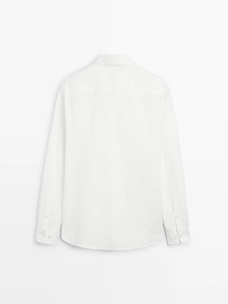 Рубашка из хлопкового смесового материала regular fit - limited