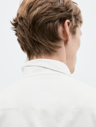 Рубашка из хлопкового смесового материала REGULAR FIT - LIMITED- Заказать в России