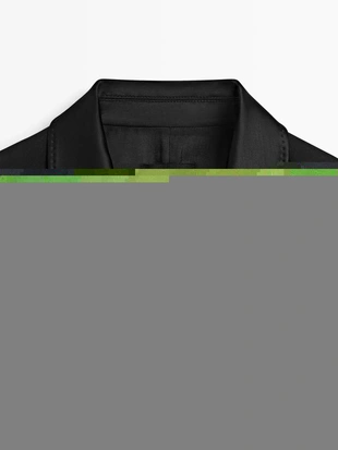 Платье в стиле блейзер с атласными деталями- Заказать в России