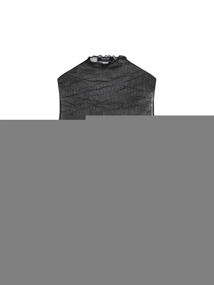 Топ с высоким воротником из тонкого материала- Заказать в России