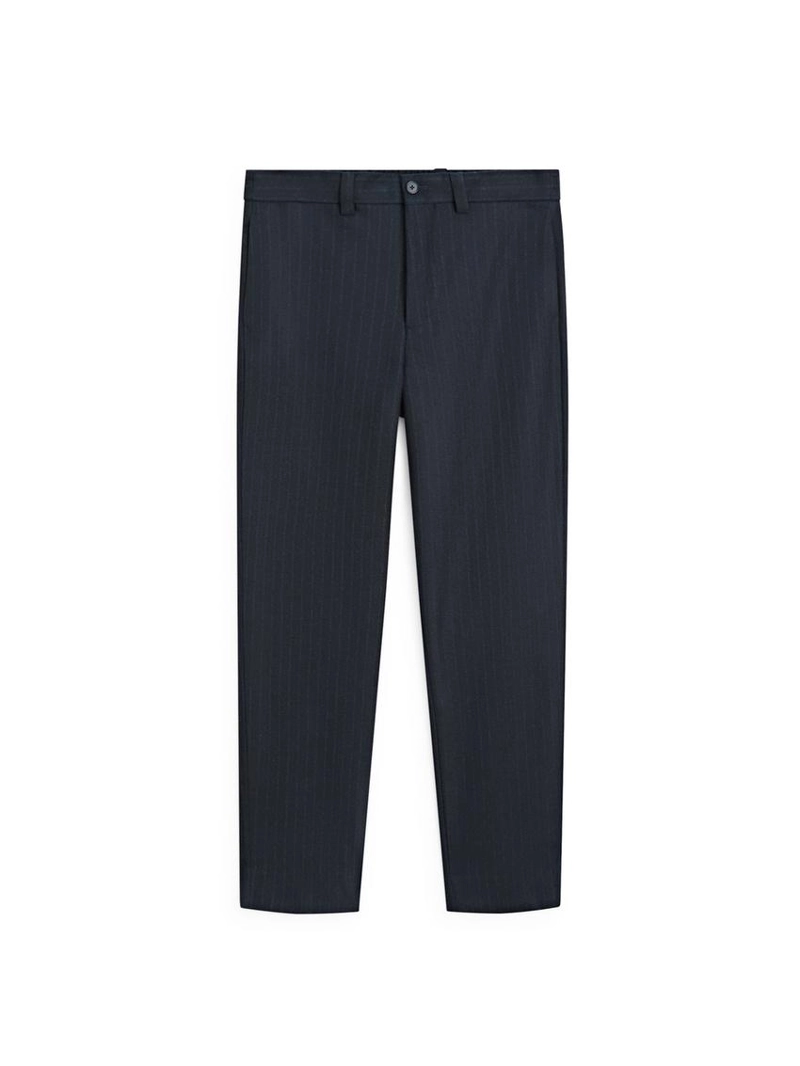 Брюки из фланели с двойной полосой