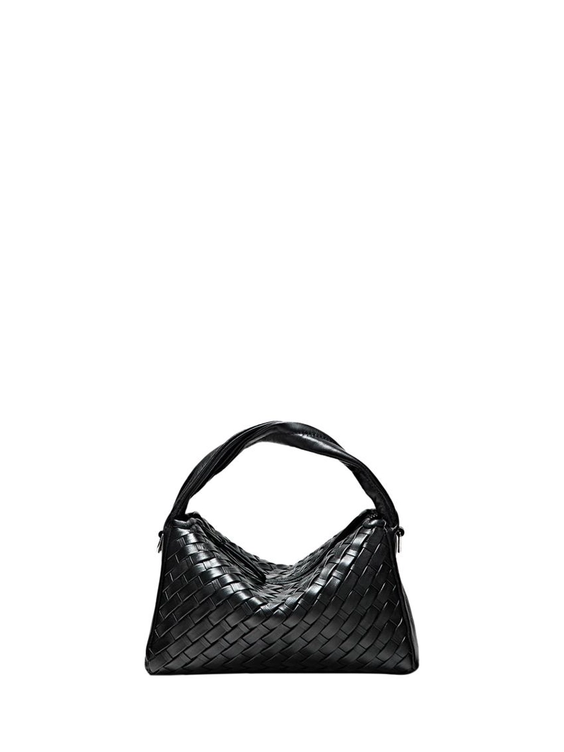 Кожаная плетеная мини-сумка nappa