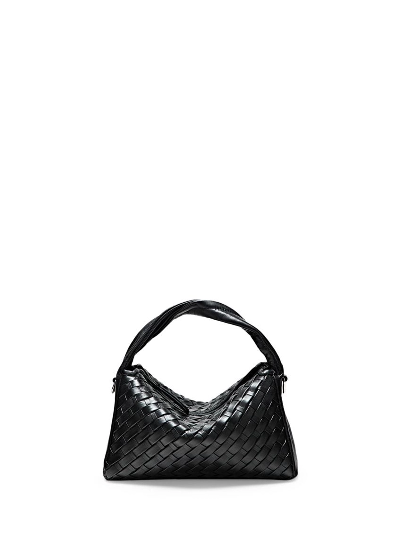 Кожаная плетеная мини-сумка nappa