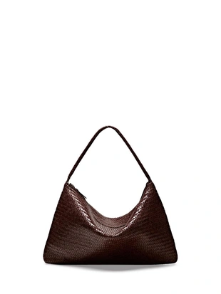 Сумка большая плетеная из натуральной кожи наппа- Заказать в России