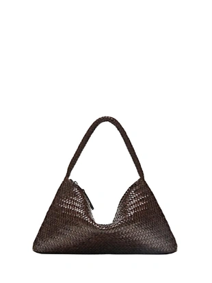 Маленькая плетеная сумка через плечо из кожи- Заказать в России