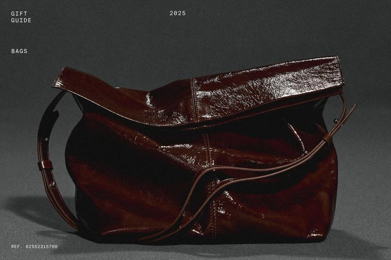 Сумка с клапаном из потертой натуральной кожи