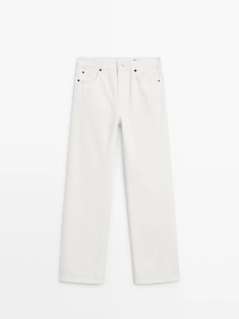 Джинсы свободного кроя средней посадки