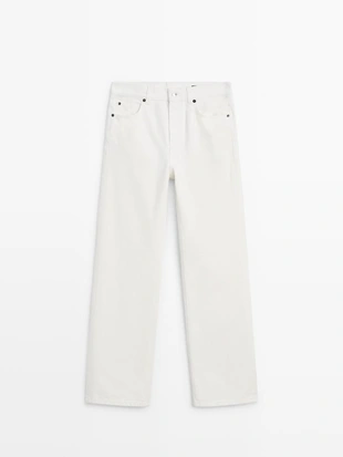 Джинсы свободного кроя средней посадки- Заказать в России