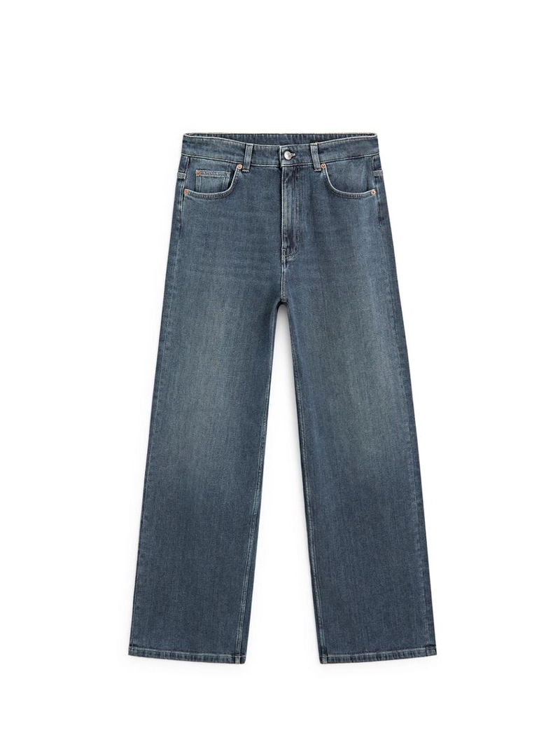 Джинсы свободного кроя средней посадки