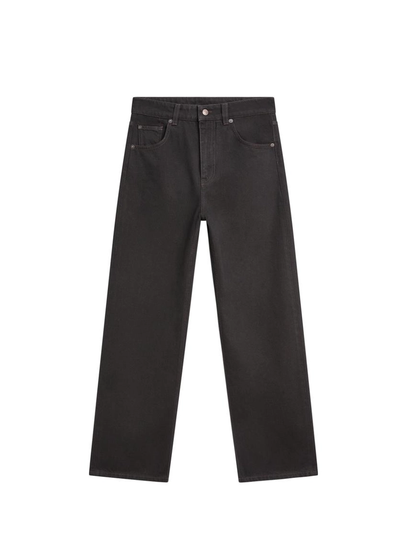 Джинсы с высокой посадкой и свободным кроем бочонка