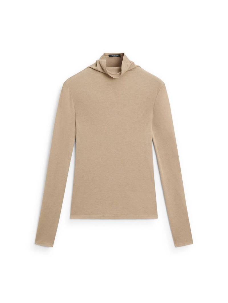 Футболка с длинным рукавом из ленцелла и шерстяной смеси